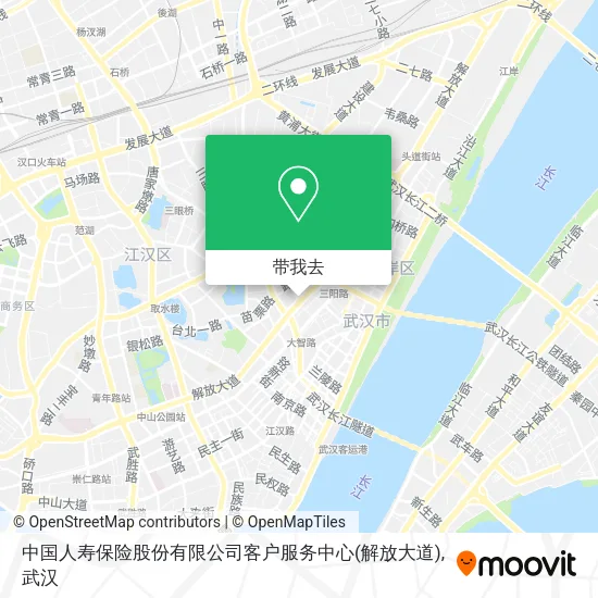 中国人寿保险股份有限公司客户服务中心(解放大道)地图