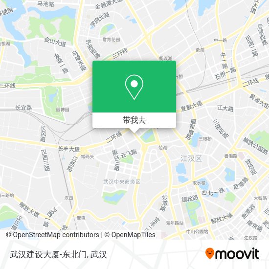 武汉建设大厦-东北门地图