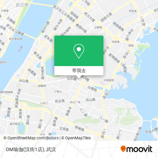 OM瑜伽(汉街1店)地图