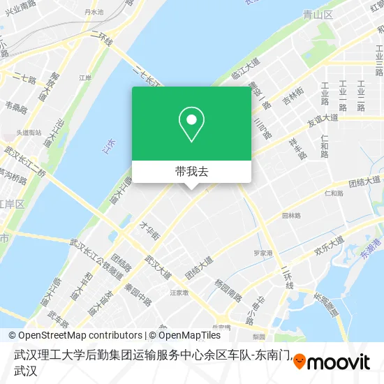 武汉理工大学后勤集团运输服务中心余区车队-东南门地图