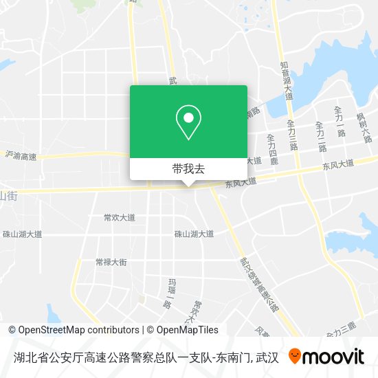 湖北省公安厅高速公路警察总队一支队-东南门地图