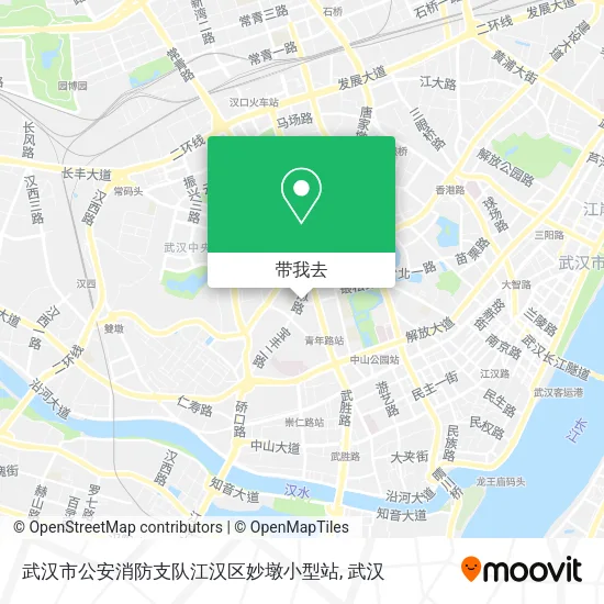 武汉市公安消防支队江汉区妙墩小型站地图