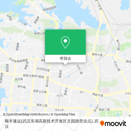 顺丰速运(武汉东湖高新技术开发区文园路营业点)地图