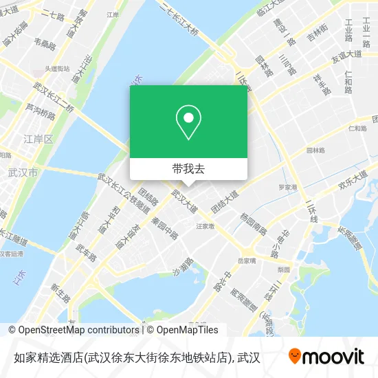 如家精选酒店(武汉徐东大街徐东地铁站店)地图