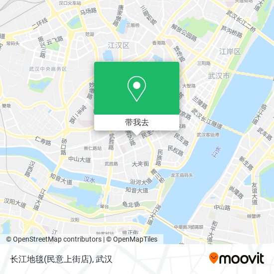 长江地毯(民意上街店)地图