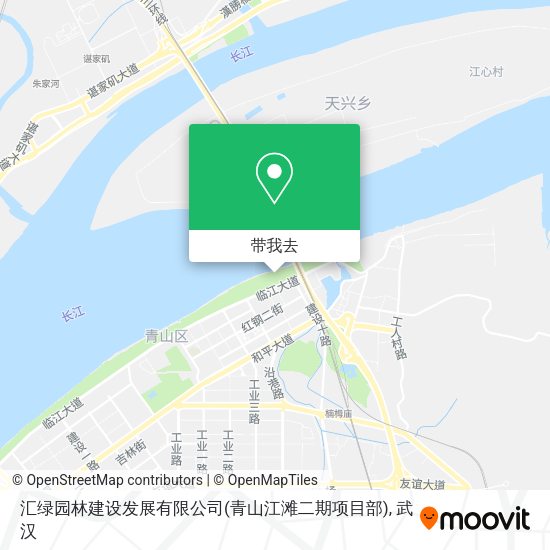 汇绿园林建设发展有限公司(青山江滩二期项目部)地图