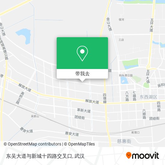 东吴大道与新城十四路交叉口地图