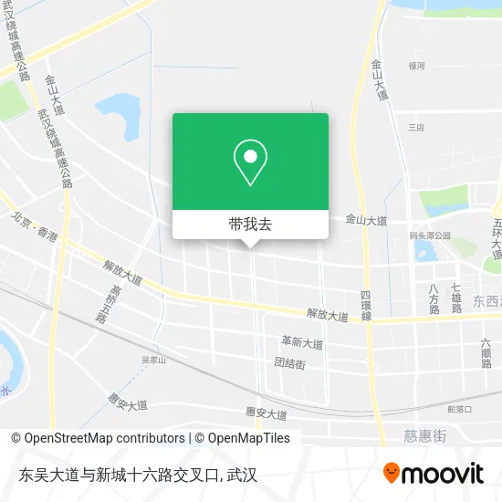 东吴大道与新城十六路交叉口地图