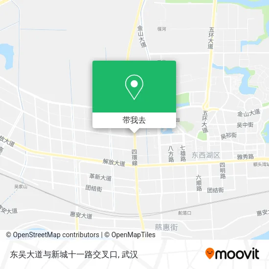 东吴大道与新城十一路交叉口地图