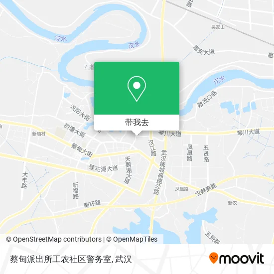 蔡甸派出所工农社区警务室地图