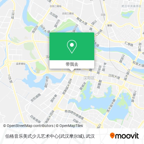 伯格音乐美式少儿艺术中心(武汉摩尔城)地图
