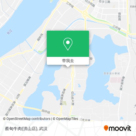 蔡甸牛肉(洪山店)地图