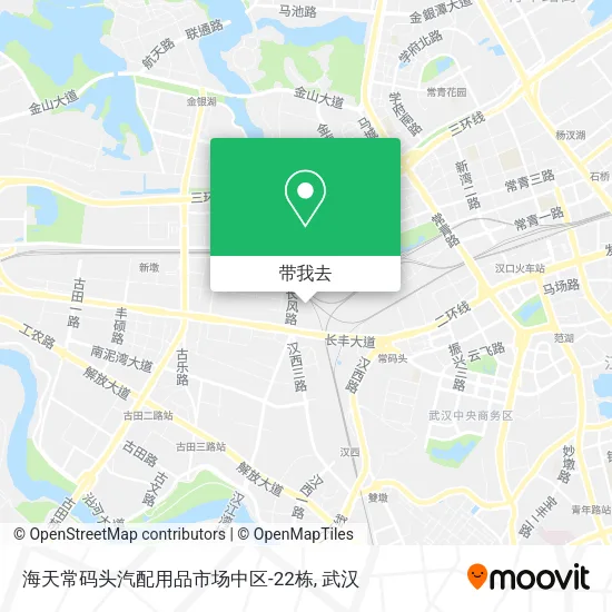海天常码头汽配用品市场中区-22栋地图