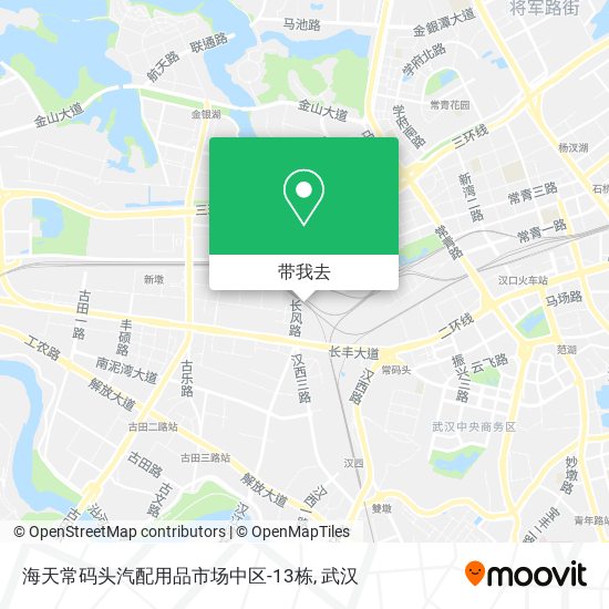 海天常码头汽配用品市场中区-13栋地图