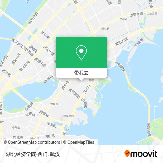 湖北经济学院-西门地图