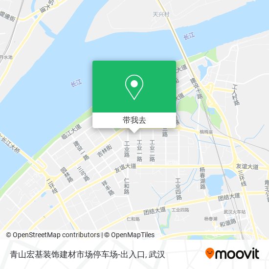 青山宏基装饰建材市场停车场-出入口地图