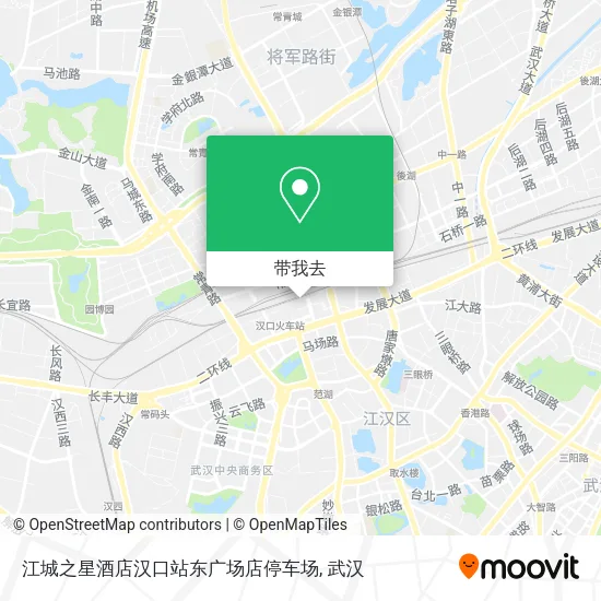 江城之星酒店汉口站东广场店停车场地图