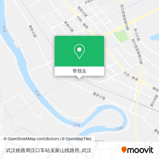 武汉铁路局汉口车站吴家山线路所地图