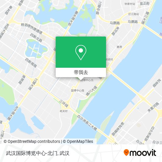 武汉国际博览中心-北门地图
