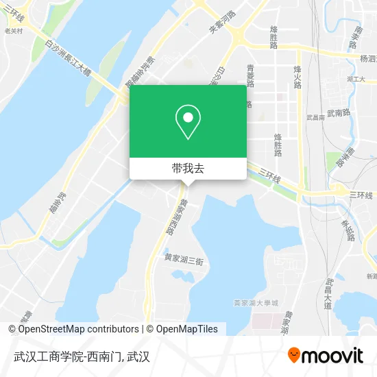 武汉工商学院-西南门地图