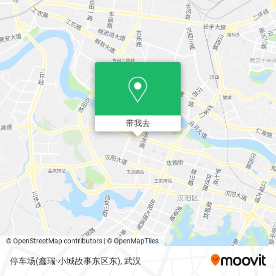 停车场(鑫瑞·小城故事东区东)地图