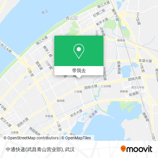 中通快递(武昌青山营业部)地图