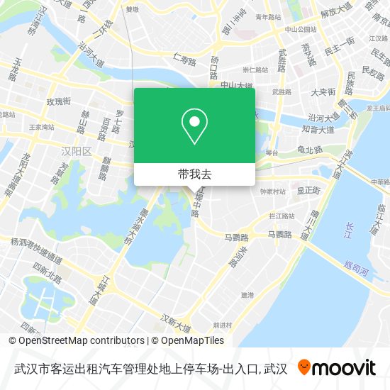 武汉市客运出租汽车管理处地上停车场-出入口地图