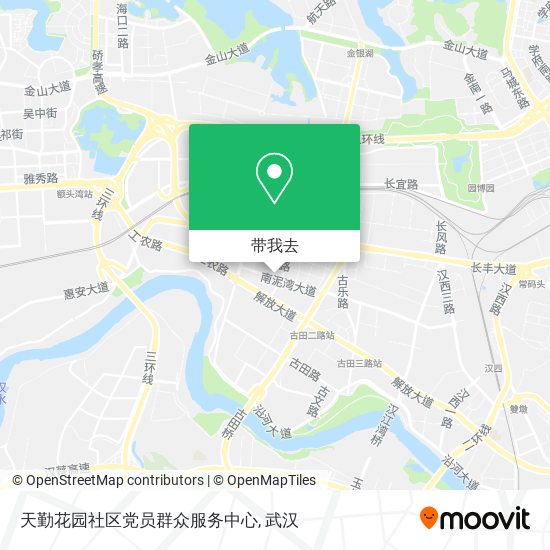 天勤花园社区党员群众服务中心地图