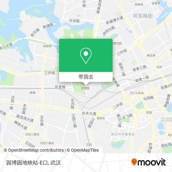 园博园地铁站-E口地图