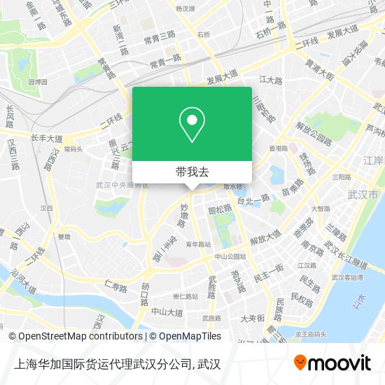 上海华加国际货运代理武汉分公司地图