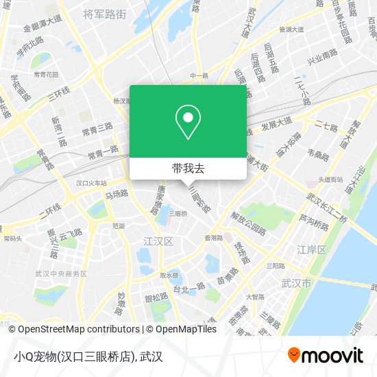 小Q宠物(汉口三眼桥店)地图