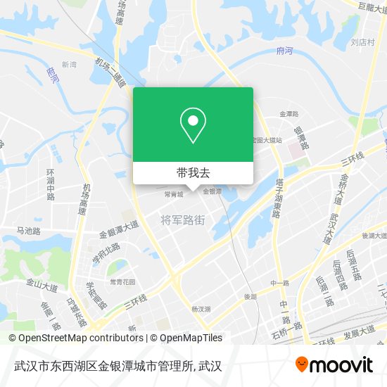 武汉市东西湖区金银潭城市管理所地图