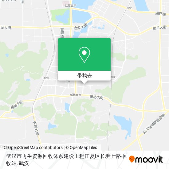 武汉市再生资源回收体系建设工程江夏区长塘叶路-回收站地图