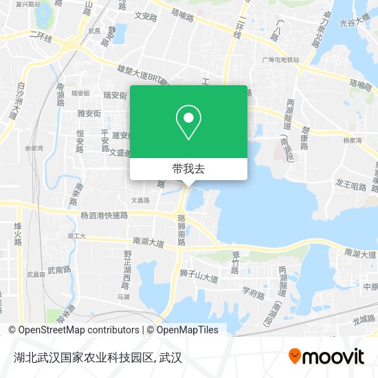 湖北武汉国家农业科技园区地图