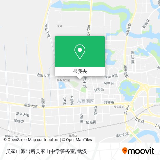 吴家山派出所吴家山中学警务室地图