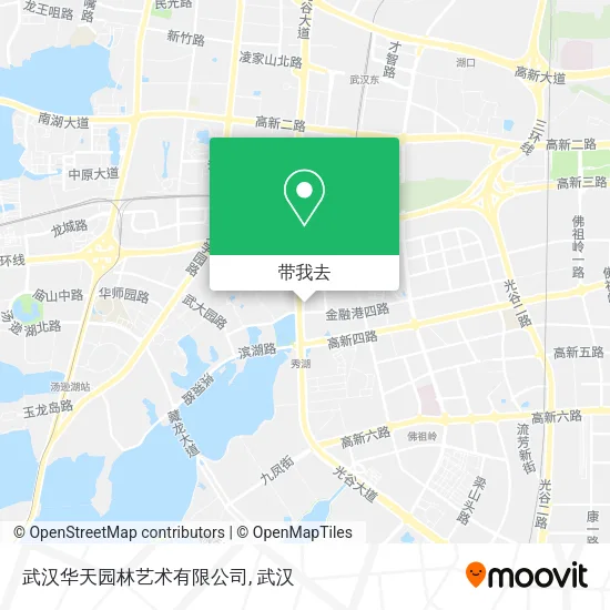 武汉华天园林艺术有限公司地图