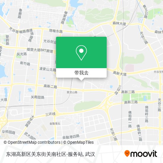东湖高新区关东街关南社区-服务站地图