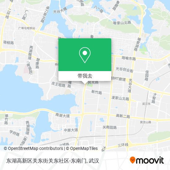东湖高新区关东街关东社区-东南门地图