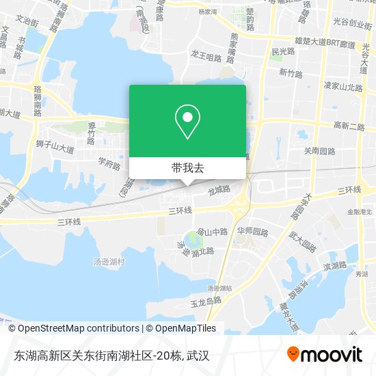 东湖高新区关东街南湖社区-20栋地图