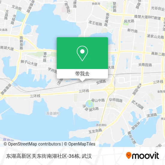 东湖高新区关东街南湖社区-36栋地图