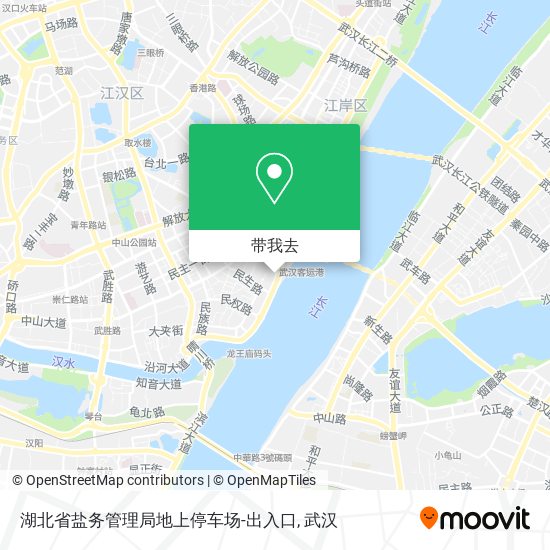 湖北省盐务管理局地上停车场-出入口地图