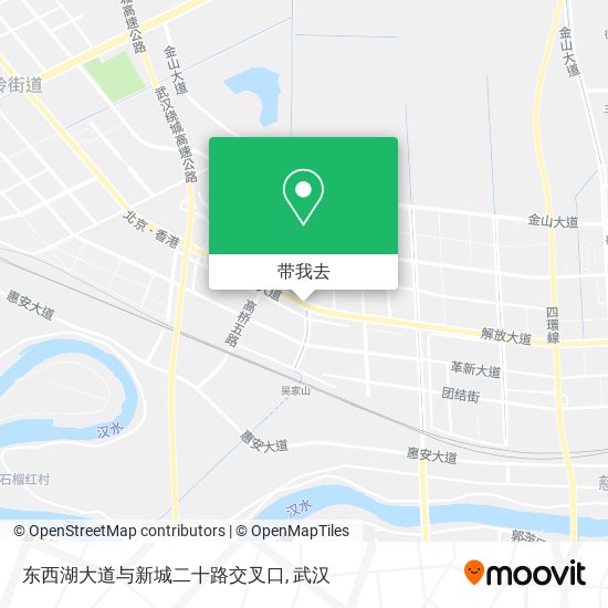 东西湖大道与新城二十路交叉口地图