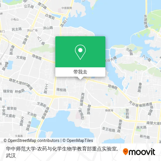 华中师范大学-农药与化学生物学教育部重点实验室地图