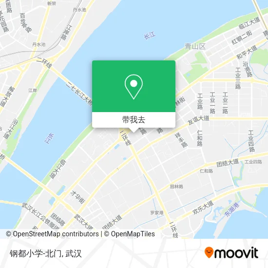 钢都小学-北门地图
