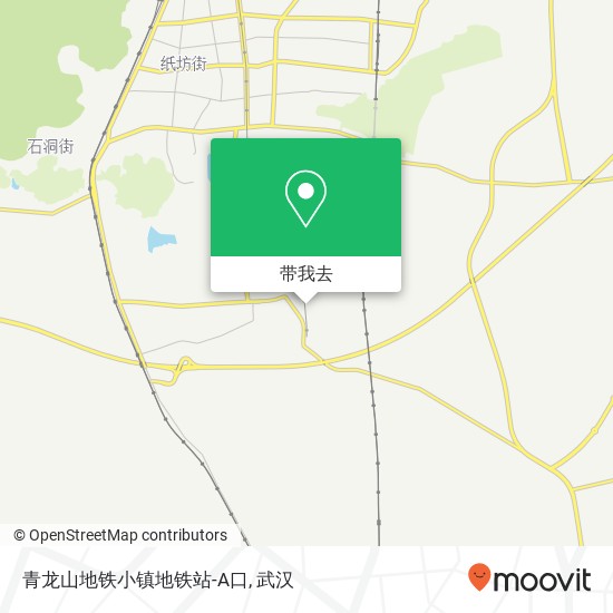 青龙山地铁小镇地铁站-A口地图