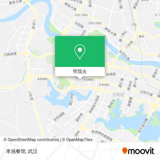 孝感餐馆地图