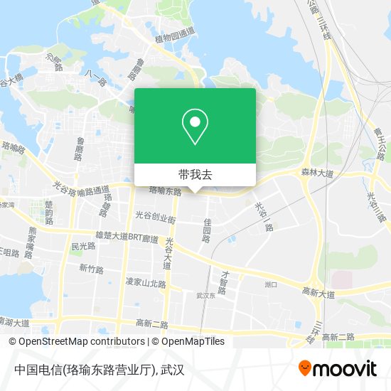 中国电信(珞瑜东路营业厅)地图