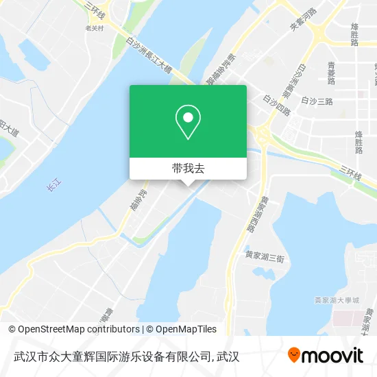 武汉市众大童辉国际游乐设备有限公司地图