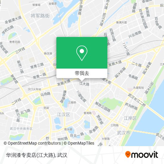 华润漆专卖店(江大路)地图