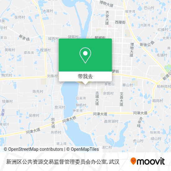 新洲区公共资源交易监督管理委员会办公室地图